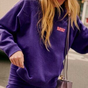 Sezane Sunset Sweatshirt in XL
